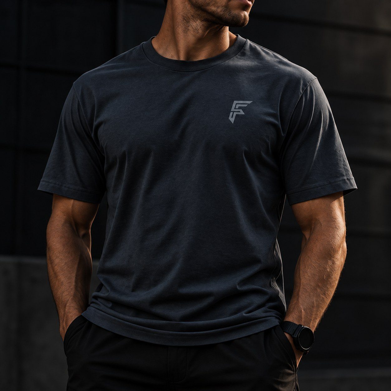 Frontline Athletics charcoal tee