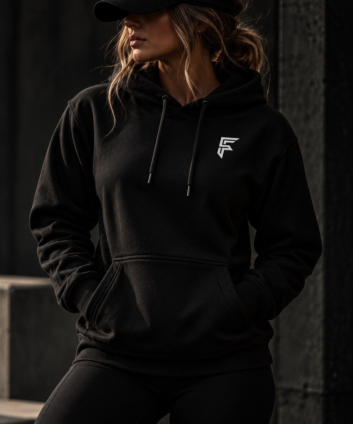 Frontline Athletics black hoodie