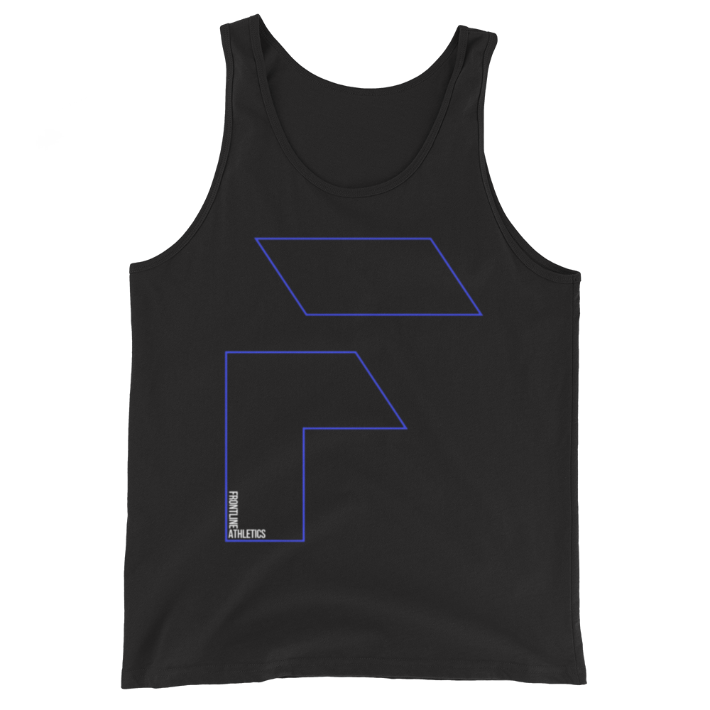 The Stealth Tank - Blue Outline